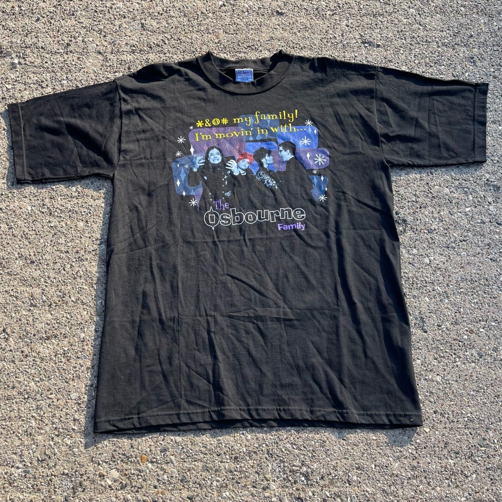Vintage Y2K The Osbourne Family Promo Graphic T-Shirt Size XL